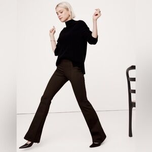 Banana Republic Brown Flare Ponte Pants